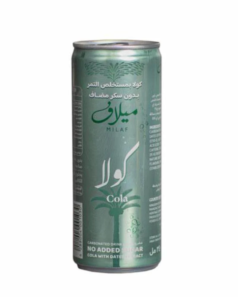 ميلاف كولا مشروب غازي بمستخلص التمر بدون سكر مضاف 240 ملم