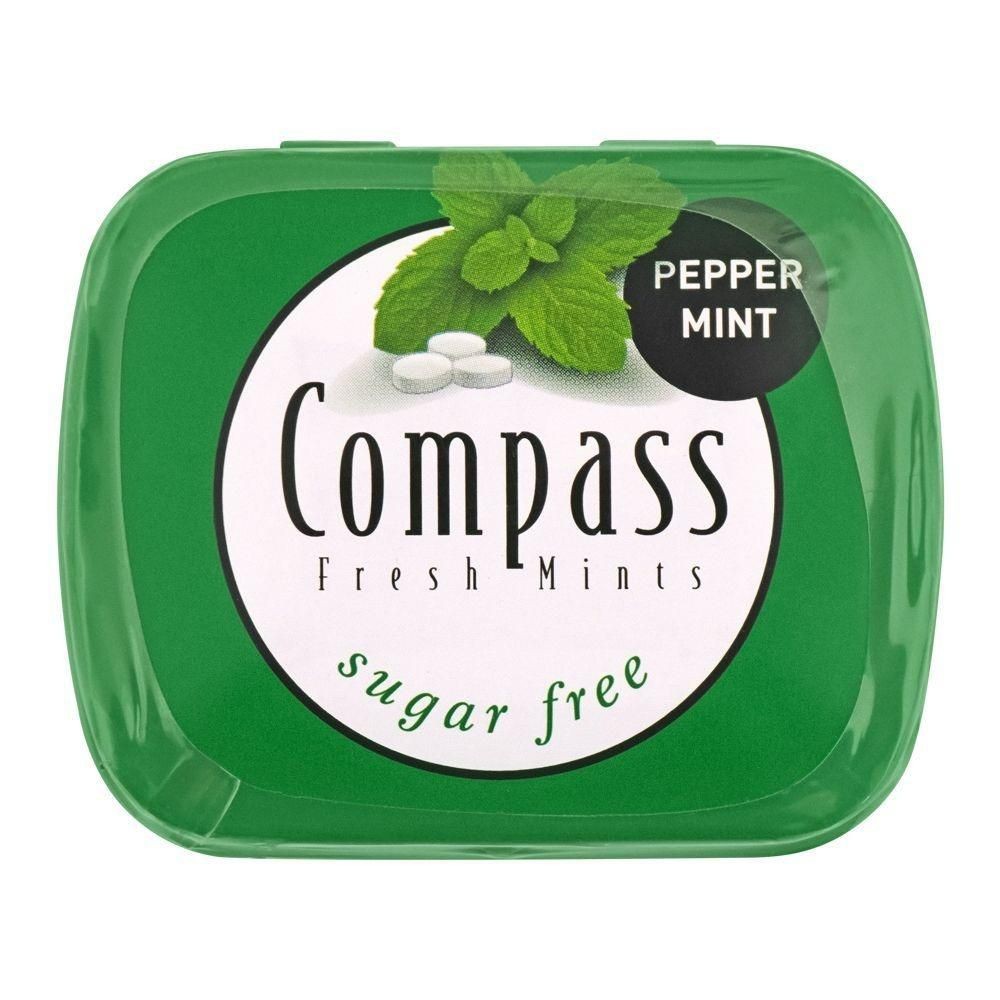 ملبس بطعم النعنع 14غم بدون سكر compass